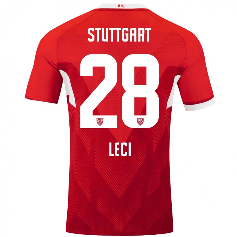 Danxen Mujer Camiseta Besarta Leci #28 Rojo Blanco 2ª Equipación 2024/25 La Camisa México