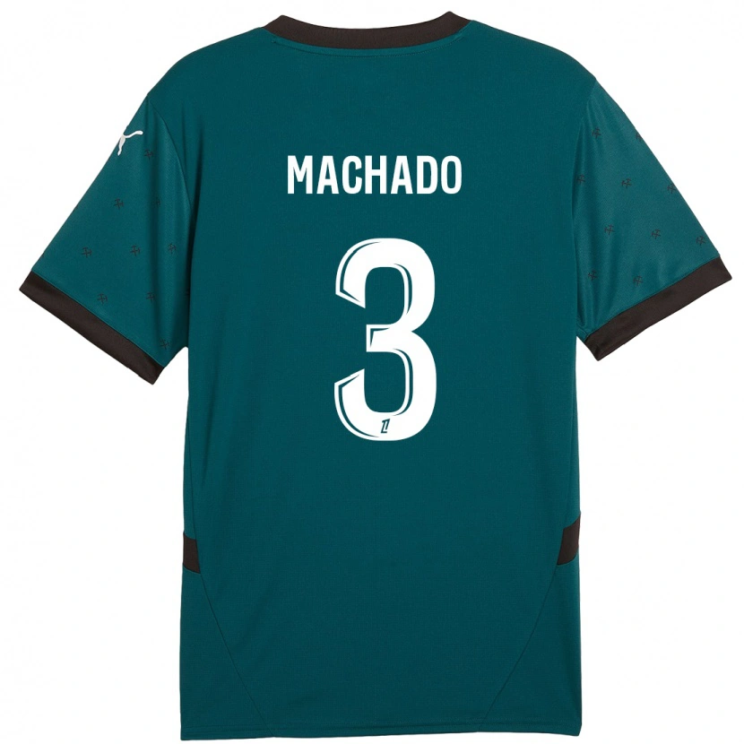 Danxen Mujer Camiseta Deiver Machado #3 Verde Oscuro 2ª Equipación 2024/25 La Camisa México