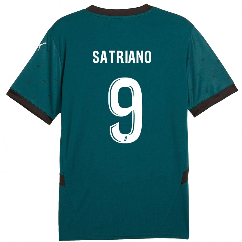 Danxen Mujer Camiseta Martín Satriano #9 Verde Oscuro 2ª Equipación 2024/25 La Camisa México