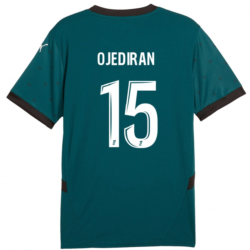 Danxen Mujer Camiseta Hamzat Ojediran #15 Verde Oscuro 2ª Equipación 2024/25 La Camisa México