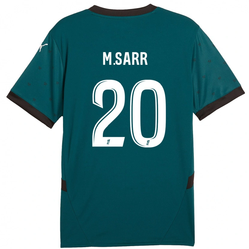 Danxen Mujer Camiseta Malang Sarr #20 Verde Oscuro 2ª Equipación 2024/25 La Camisa México