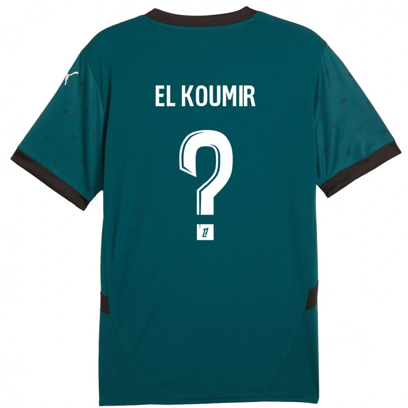 Danxen Mujer Camiseta Kaïna El Koumir #0 Verde Oscuro 2ª Equipación 2024/25 La Camisa México