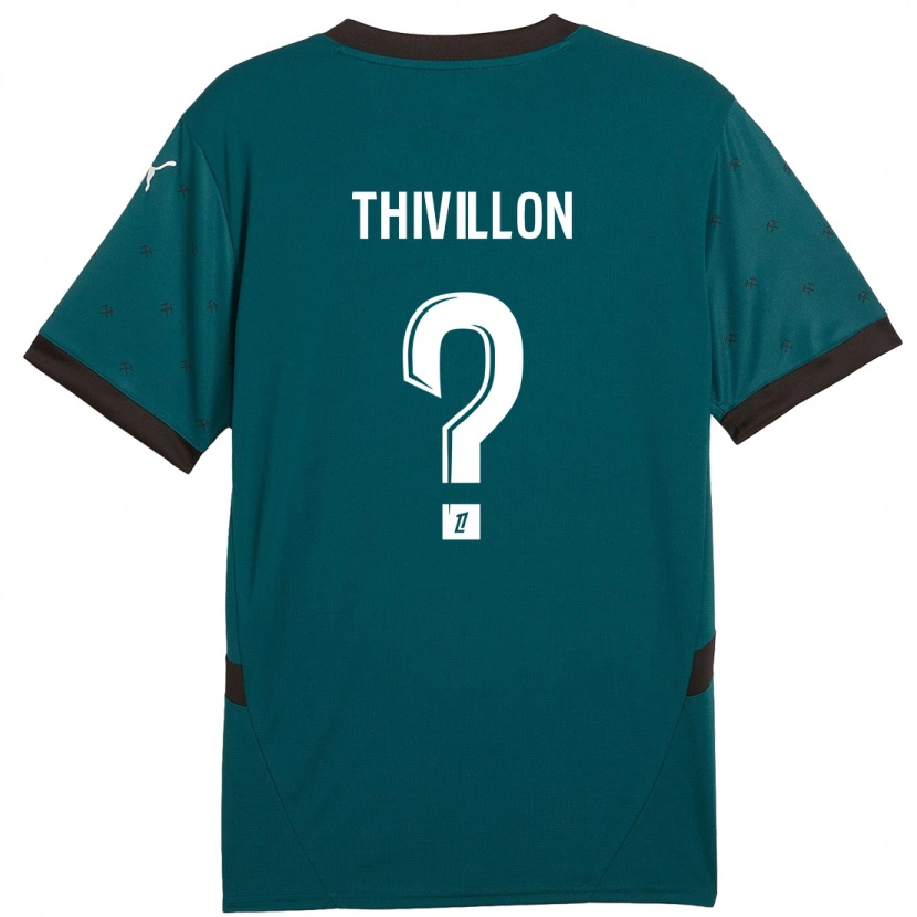 Danxen Mujer Camiseta Lina Thivillon #0 Verde Oscuro 2ª Equipación 2024/25 La Camisa México