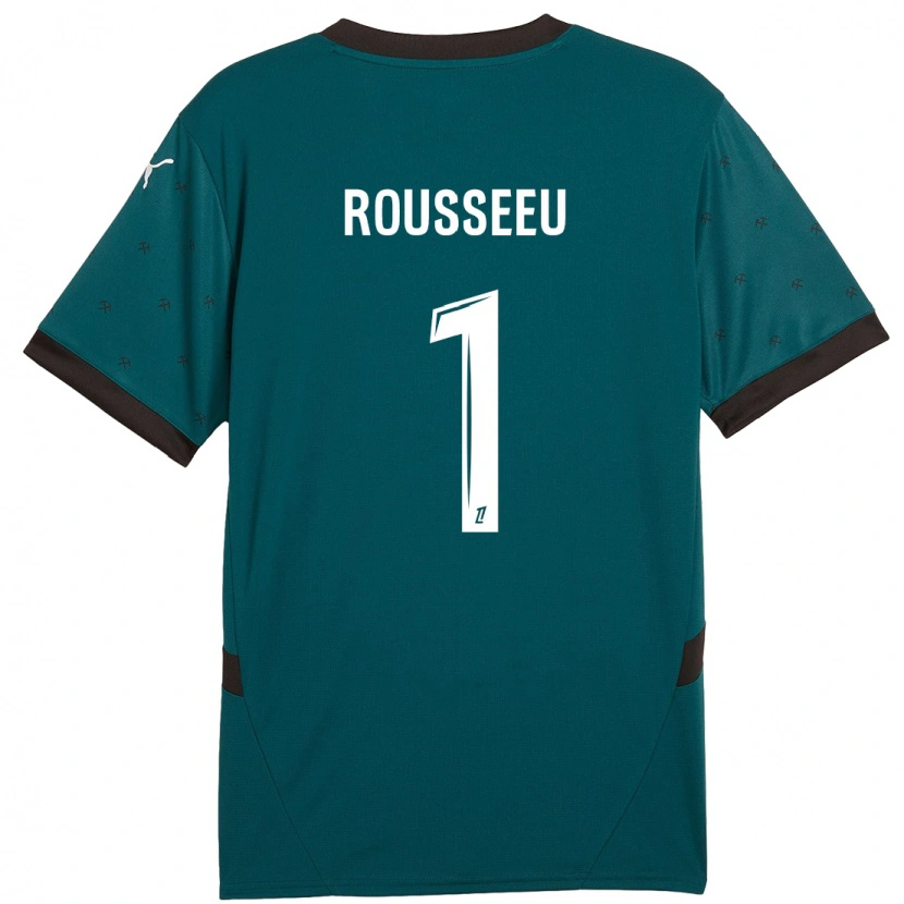 Danxen Mujer Camiseta Justine Rousseeu #1 Verde Oscuro 2ª Equipación 2024/25 La Camisa México