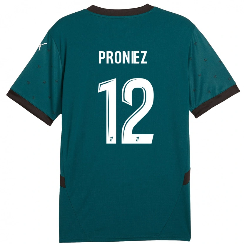 Danxen Mujer Camiseta Fany Proniez #12 Verde Oscuro 2ª Equipación 2024/25 La Camisa México