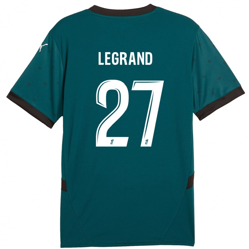 Danxen Mujer Camiseta Bérénice Legrand #27 Verde Oscuro 2ª Equipación 2024/25 La Camisa México