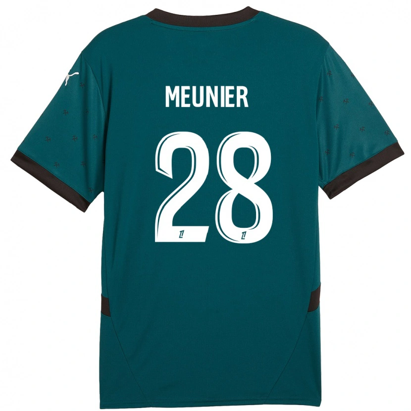 Danxen Mujer Camiseta Jennifer Meunier #28 Verde Oscuro 2ª Equipación 2024/25 La Camisa México