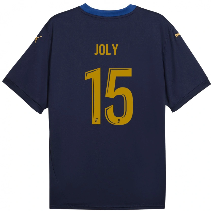 Danxen Mujer Camiseta Lou-Ann Joly #15 Azul Marino Dorado 2ª Equipación 2024/25 La Camisa México