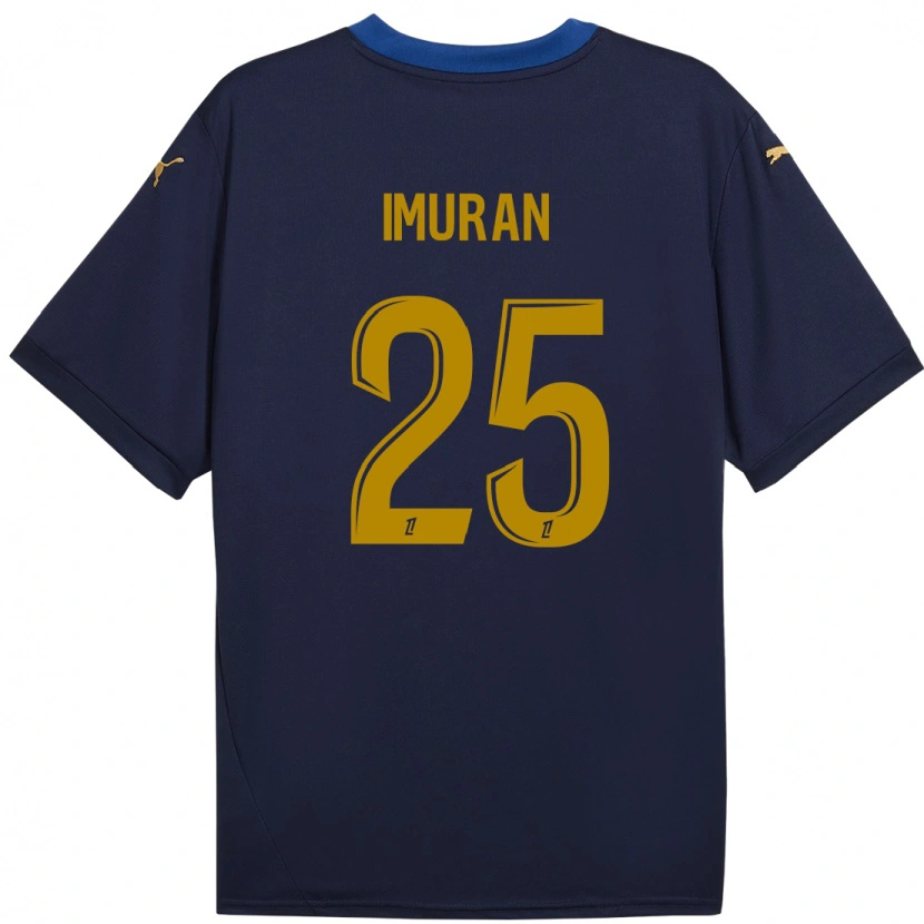 Danxen Mujer Camiseta Rofiat Imuran #25 Azul Marino Dorado 2ª Equipación 2024/25 La Camisa México