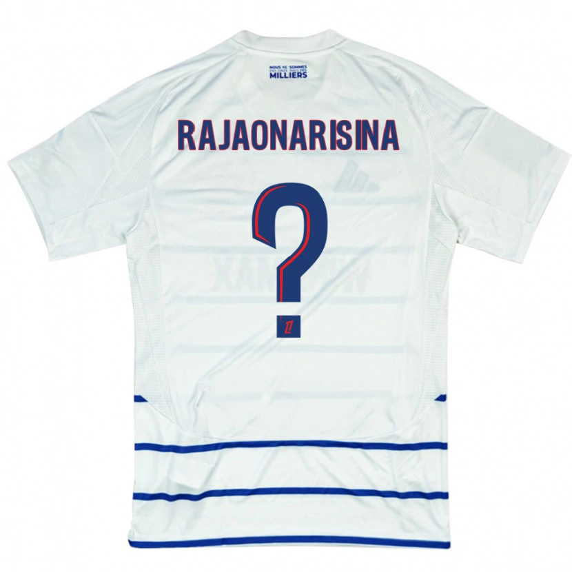 Danxen Mujer Camiseta Noah Rajaonarisina #0 Blanco Azul 2ª Equipación 2024/25 La Camisa México