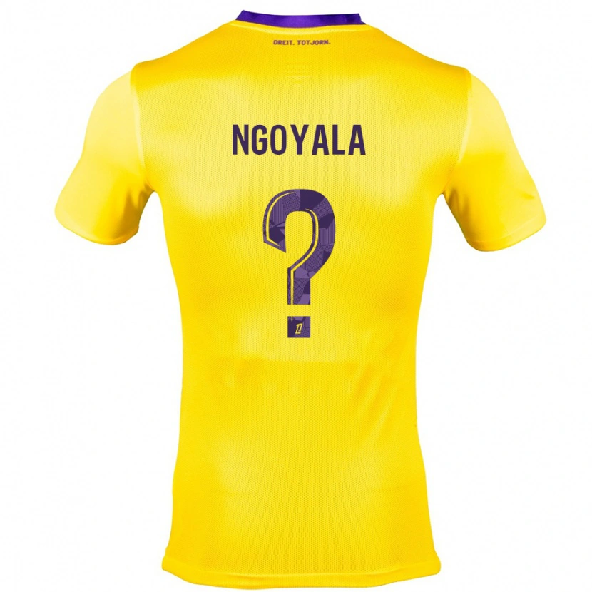 Danxen Mujer Camiseta Frédéric Efuele Ngoyala #0 Amarillo Morado 2ª Equipación 2024/25 La Camisa México