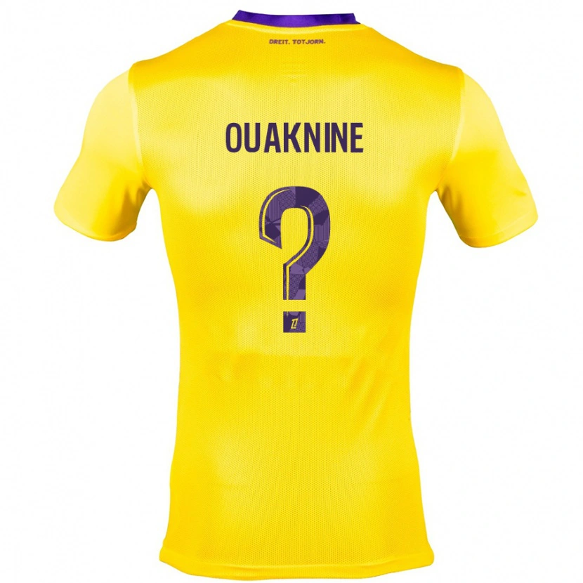 Danxen Mujer Camiseta Jules Ouaknine #0 Amarillo Morado 2ª Equipación 2024/25 La Camisa México