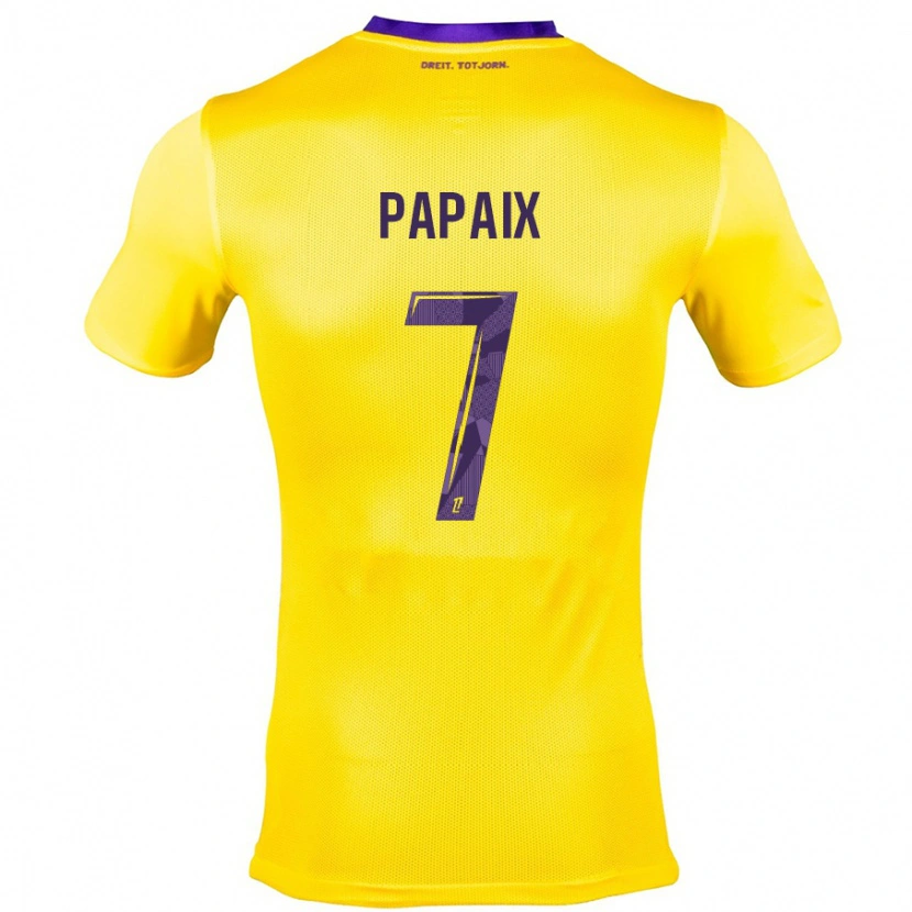 Danxen Mujer Camiseta Marie Papaix #7 Amarillo Morado 2ª Equipación 2024/25 La Camisa México