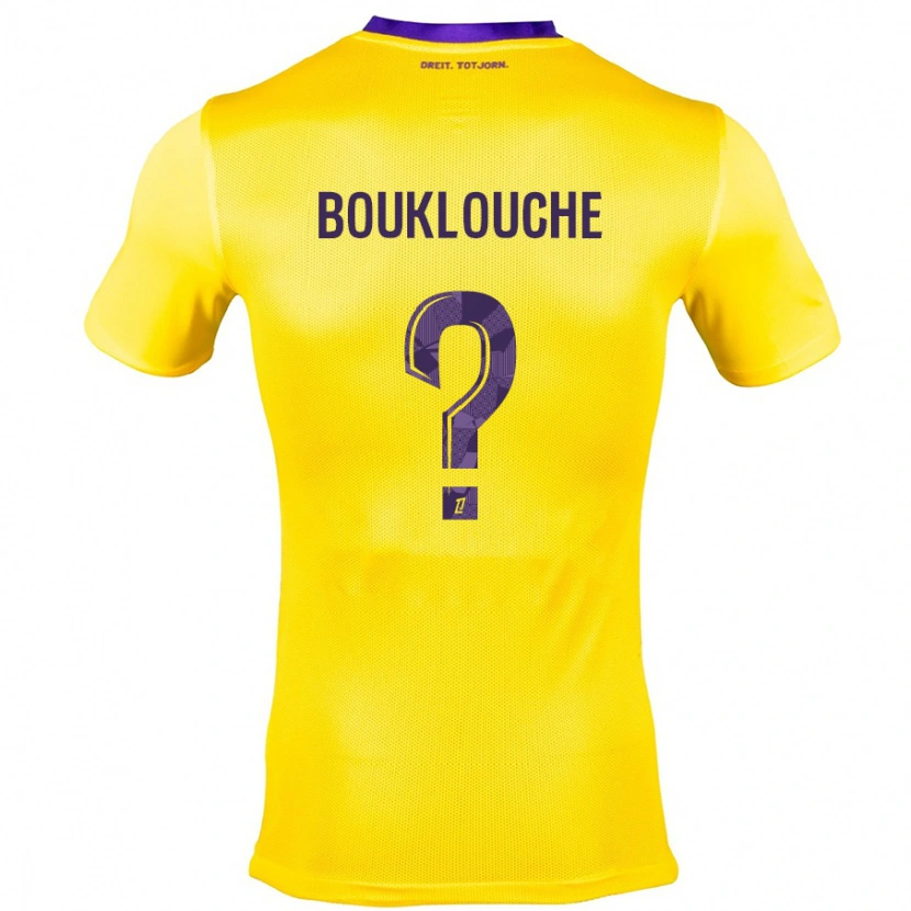 Danxen Mujer Camiseta Kelyan Bouklouche #0 Amarillo Morado 2ª Equipación 2024/25 La Camisa México