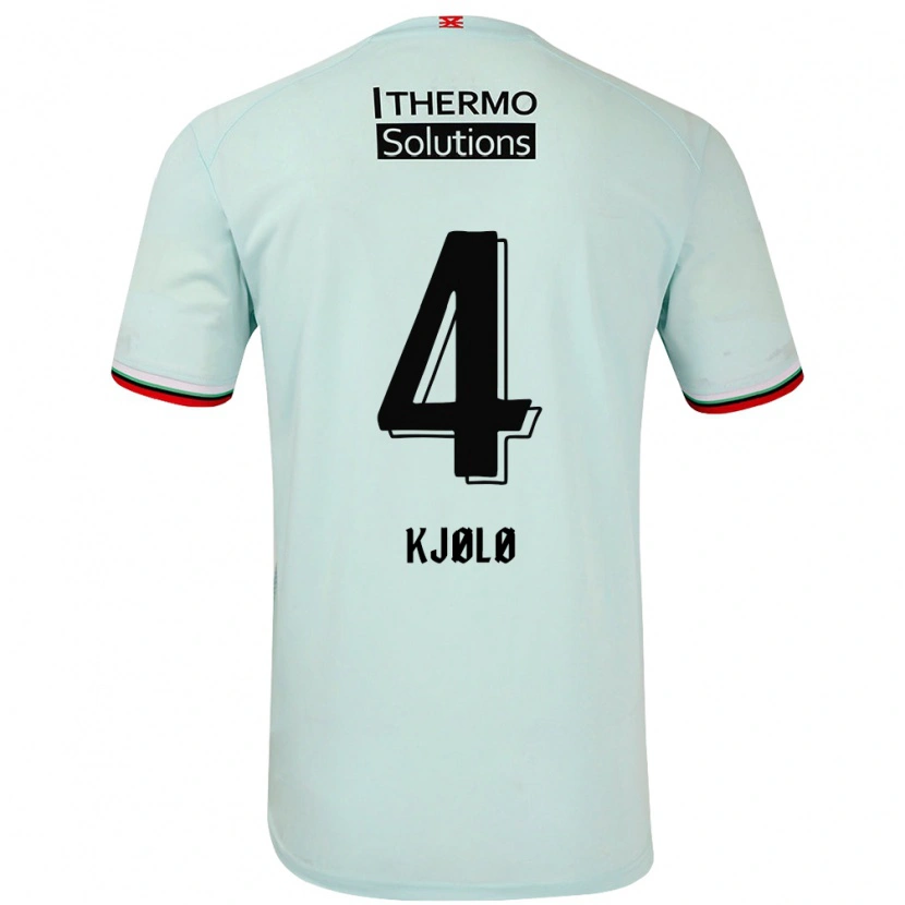 Danxen Mujer Camiseta Mathias Kjølø #4 Verde Claro 2ª Equipación 2024/25 La Camisa México
