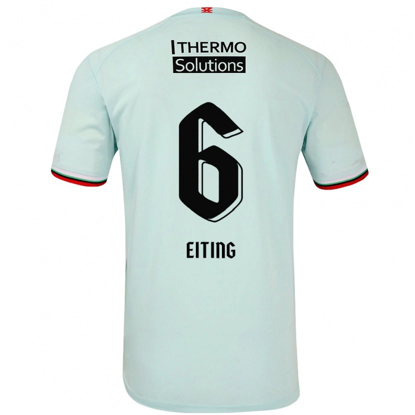 Danxen Mujer Camiseta Carel Eiting #6 Verde Claro 2ª Equipación 2024/25 La Camisa México