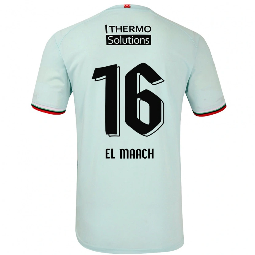 Danxen Mujer Camiseta Issam El Maach #16 Verde Claro 2ª Equipación 2024/25 La Camisa México