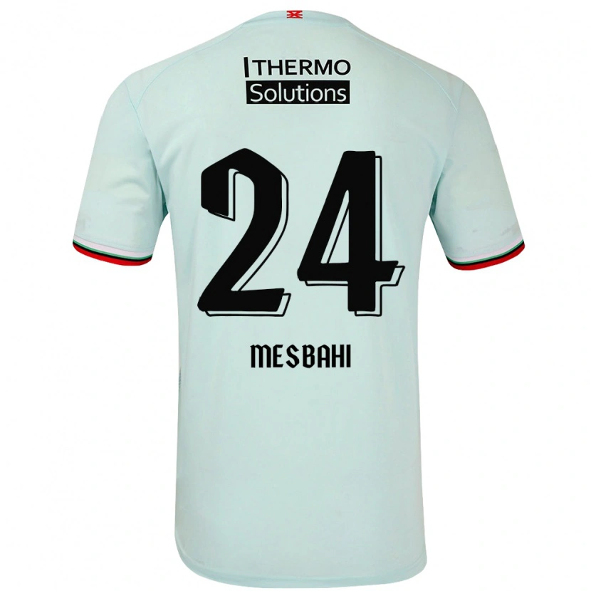 Danxen Mujer Camiseta Juliën Mesbahi #24 Verde Claro 2ª Equipación 2024/25 La Camisa México