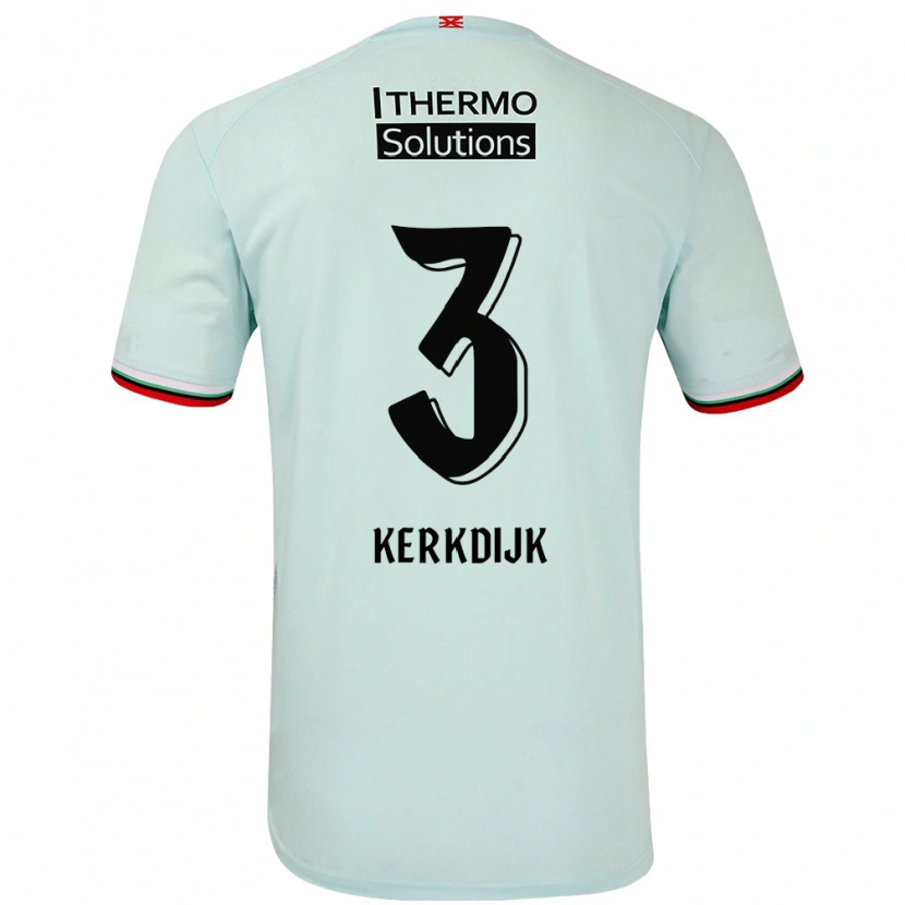 Danxen Mujer Camiseta Danique Kerkdijk #3 Verde Claro 2ª Equipación 2024/25 La Camisa México