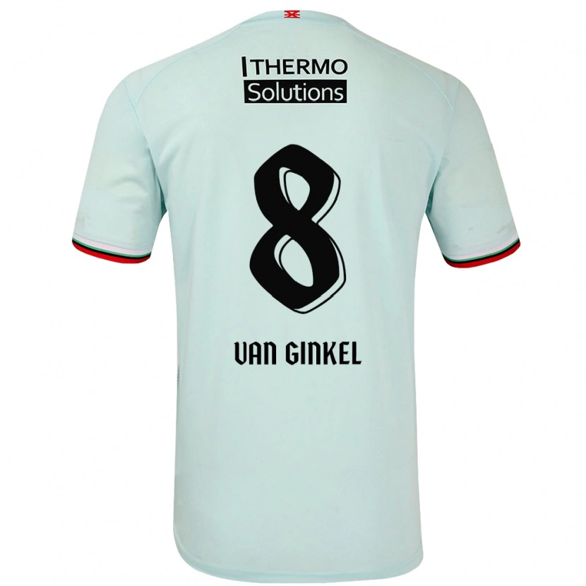 Danxen Mujer Camiseta Danique Van Ginkel #8 Verde Claro 2ª Equipación 2024/25 La Camisa México