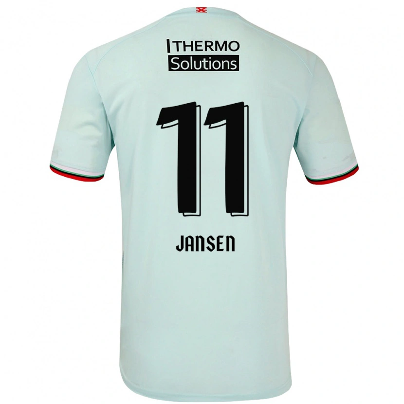 Danxen Mujer Camiseta Renate Jansen #11 Verde Claro 2ª Equipación 2024/25 La Camisa México
