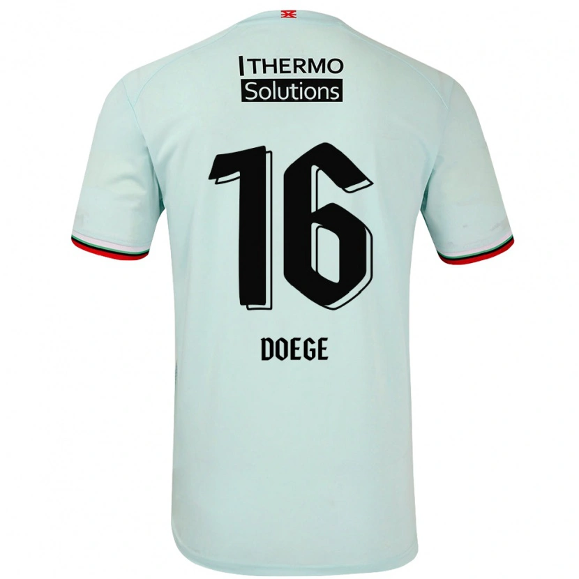 Danxen Mujer Camiseta Leonie Doege #16 Verde Claro 2ª Equipación 2024/25 La Camisa México