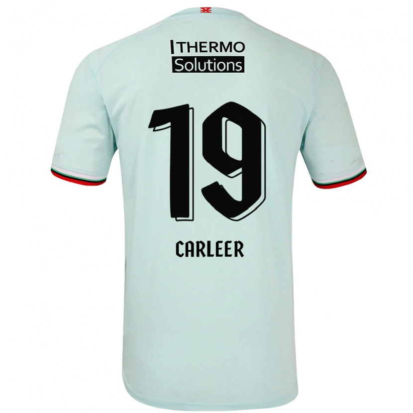 Danxen Mujer Camiseta Lieske Carleer #19 Verde Claro 2ª Equipación 2024/25 La Camisa México