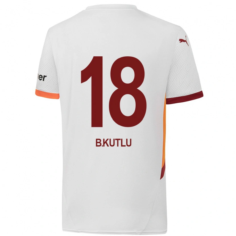 Danxen Mujer Camiseta Berkan Kutlu #18 Blanco Amarillo Rojo 2ª Equipación 2024/25 La Camisa México