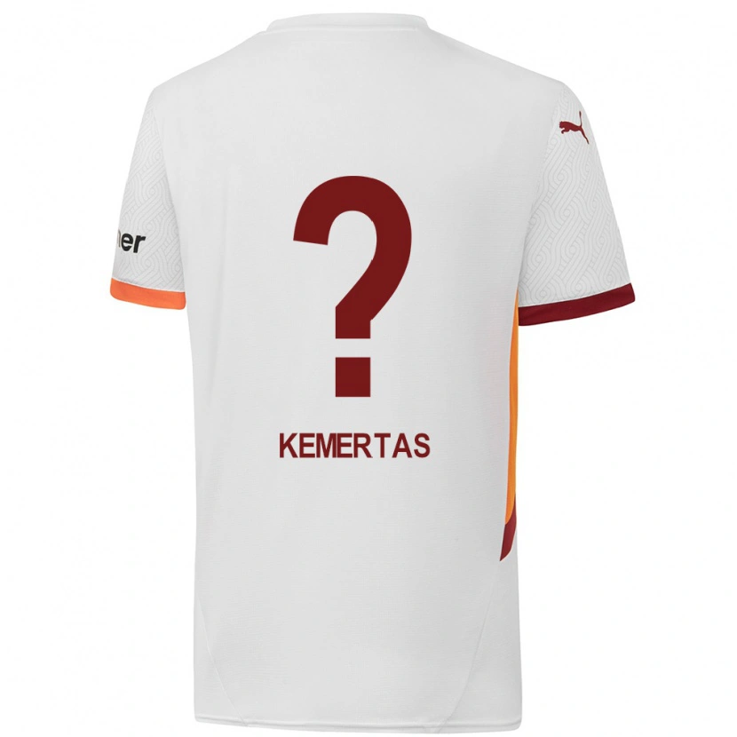 Danxen Mujer Camiseta Batın Özden Kemertaş #0 Blanco Amarillo Rojo 2ª Equipación 2024/25 La Camisa México