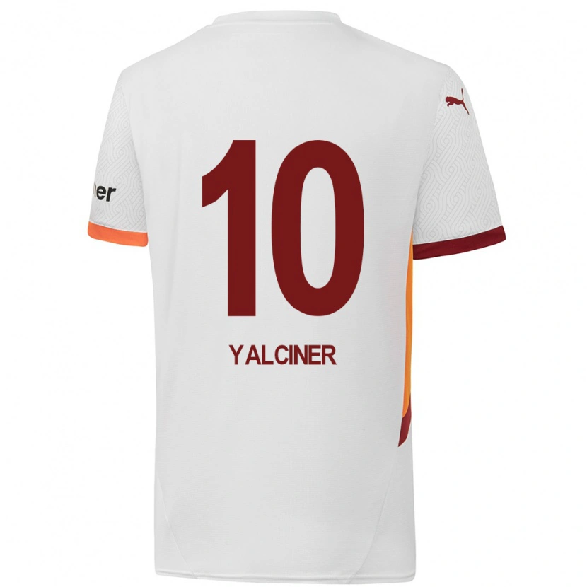 Danxen Mujer Camiseta İsmigül Yalçıner #10 Blanco Amarillo Rojo 2ª Equipación 2024/25 La Camisa México