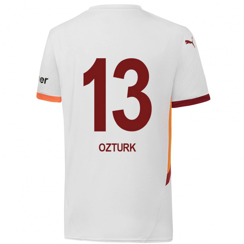 Danxen Mujer Camiseta Fatma Sare Öztürk #13 Blanco Amarillo Rojo 2ª Equipación 2024/25 La Camisa México