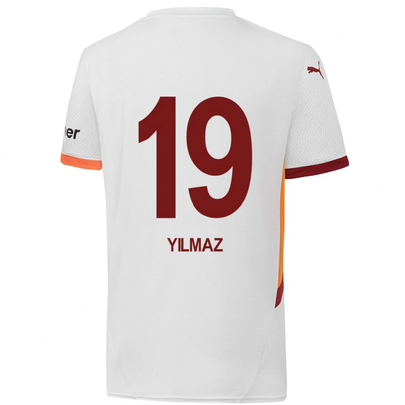 Danxen Mujer Camiseta Zehra Yılmaz #19 Blanco Amarillo Rojo 2ª Equipación 2024/25 La Camisa México