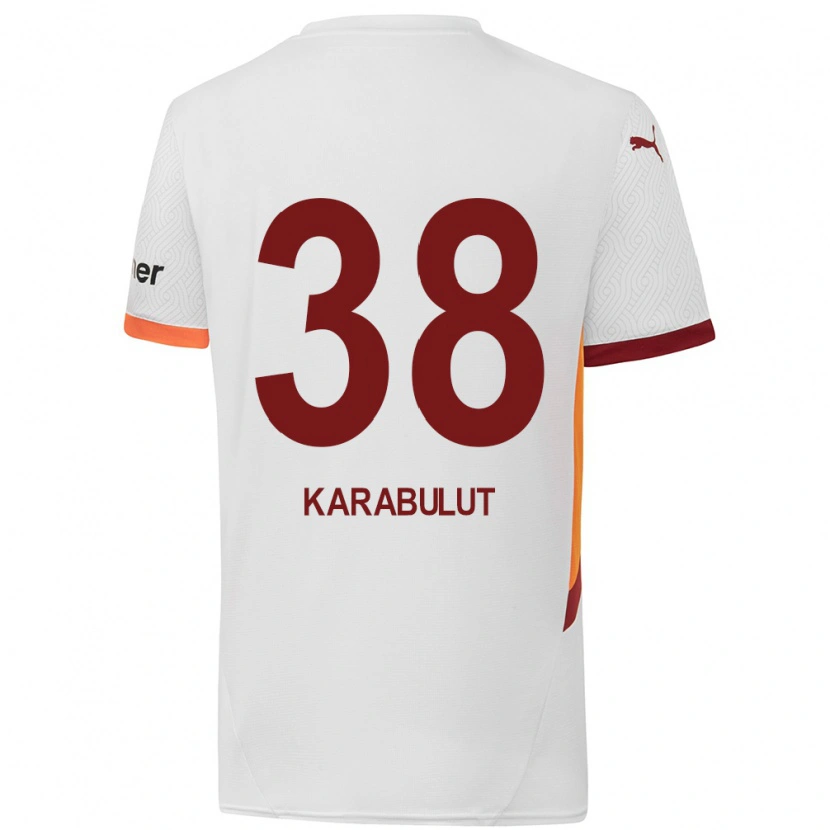 Danxen Mujer Camiseta Arzu Karabulut #38 Blanco Amarillo Rojo 2ª Equipación 2024/25 La Camisa México