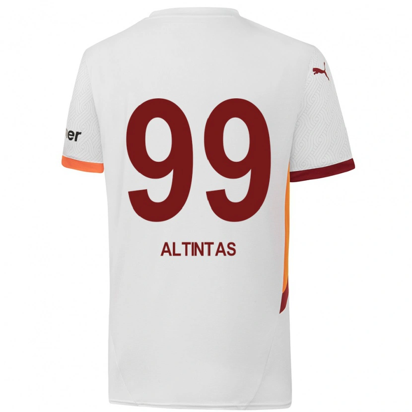 Danxen Mujer Camiseta Benan Altıntaş #99 Blanco Amarillo Rojo 2ª Equipación 2024/25 La Camisa México