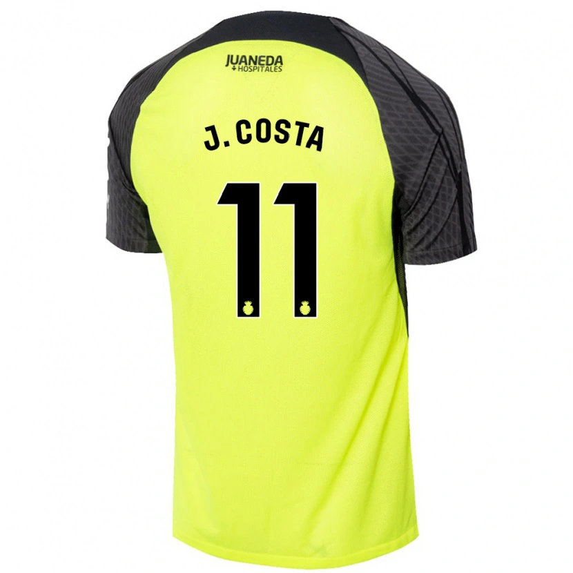 Danxen Mujer Camiseta Jaume Costa #11 Verde Fluorescente Negro 2ª Equipación 2024/25 La Camisa México