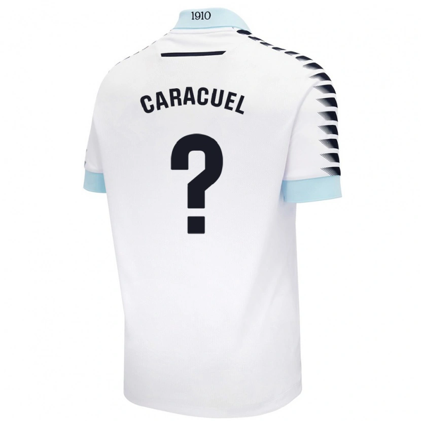 Danxen Mujer Camiseta Toni Caracuel #0 Blanco Azul 2ª Equipación 2024/25 La Camisa México