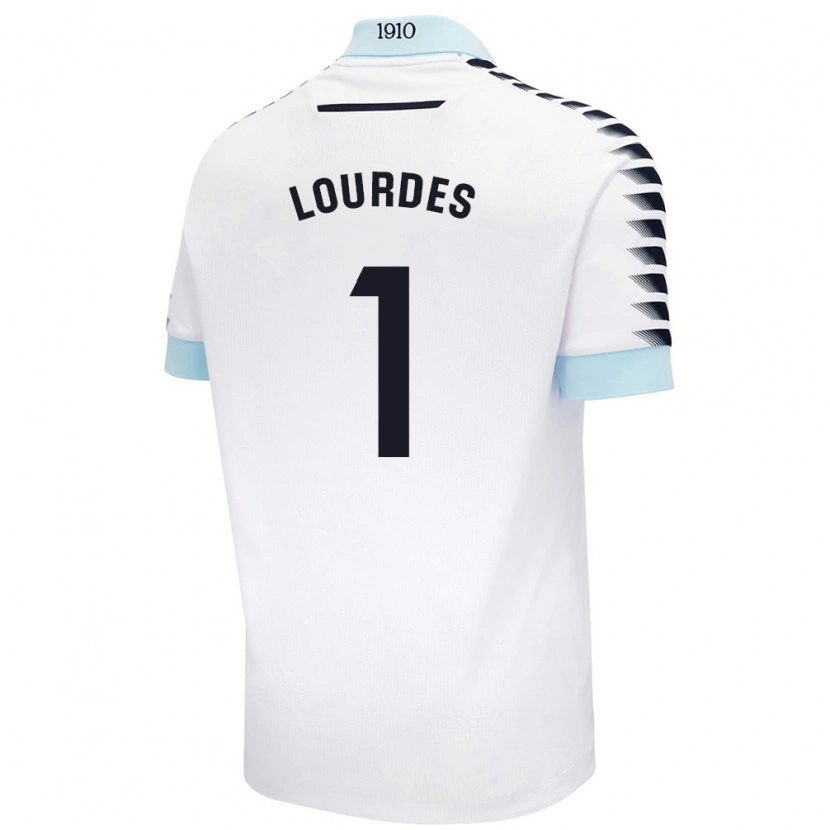Danxen Mujer Camiseta Lourdes #1 Blanco Azul 2ª Equipación 2024/25 La Camisa México