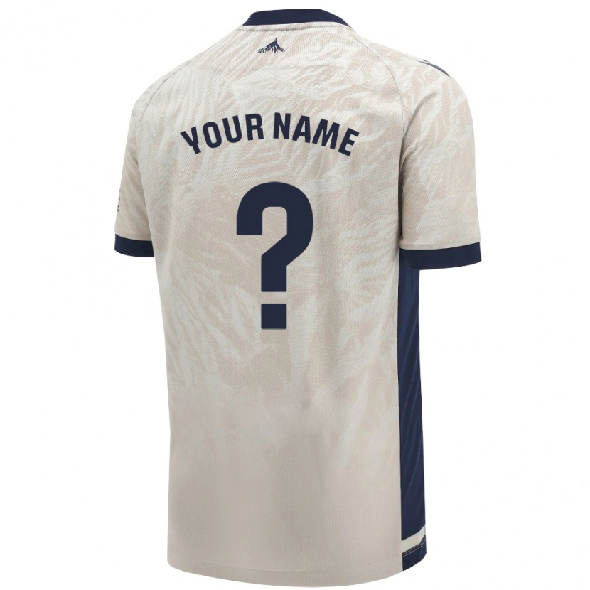 Danxen Mujer Camiseta Su Nombre #0 Gris Claro 2ª Equipación 2024/25 La Camisa México