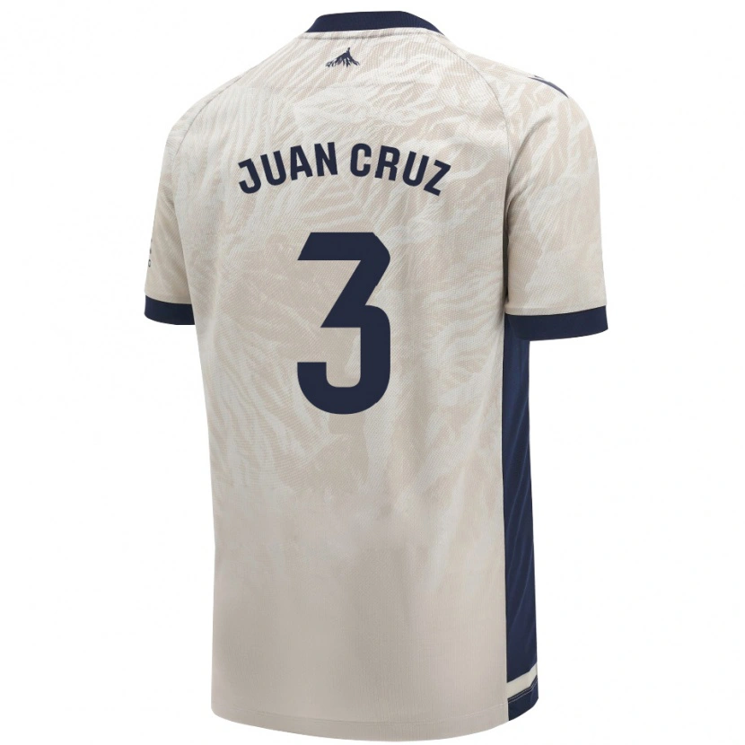 Danxen Mujer Camiseta Juan Cruz #3 Gris Claro 2ª Equipación 2024/25 La Camisa México