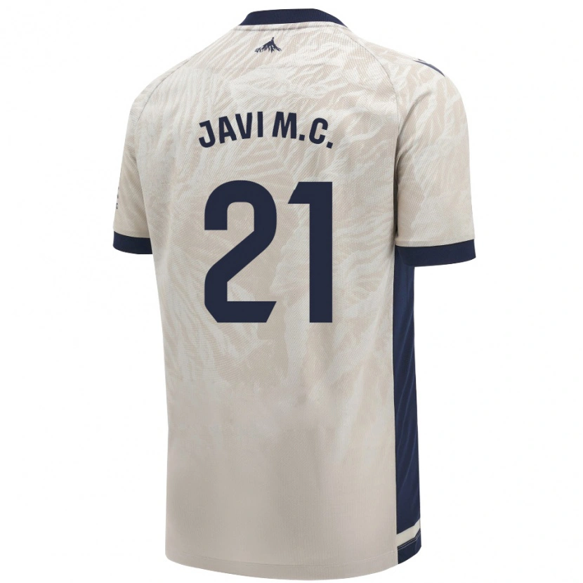 Danxen Mujer Camiseta Javi Martínez #21 Gris Claro 2ª Equipación 2024/25 La Camisa México
