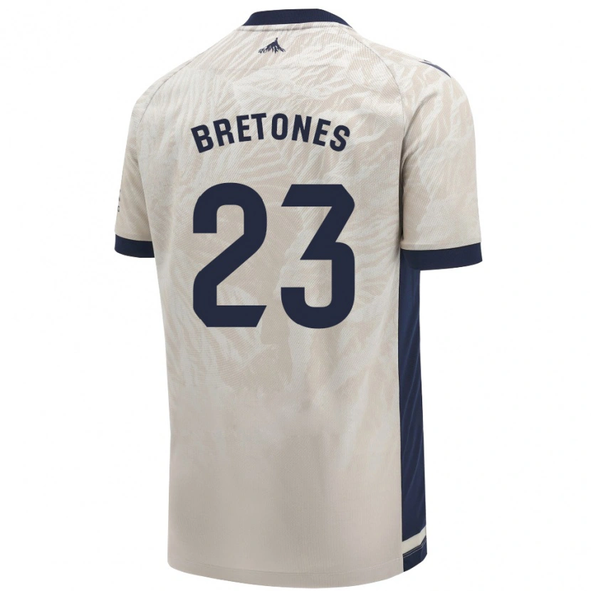 Danxen Mujer Camiseta Abel Bretones #23 Gris Claro 2ª Equipación 2024/25 La Camisa México
