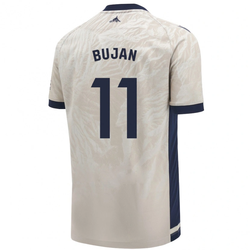 Danxen Mujer Camiseta Unai Buján #11 Gris Claro 2ª Equipación 2024/25 La Camisa México