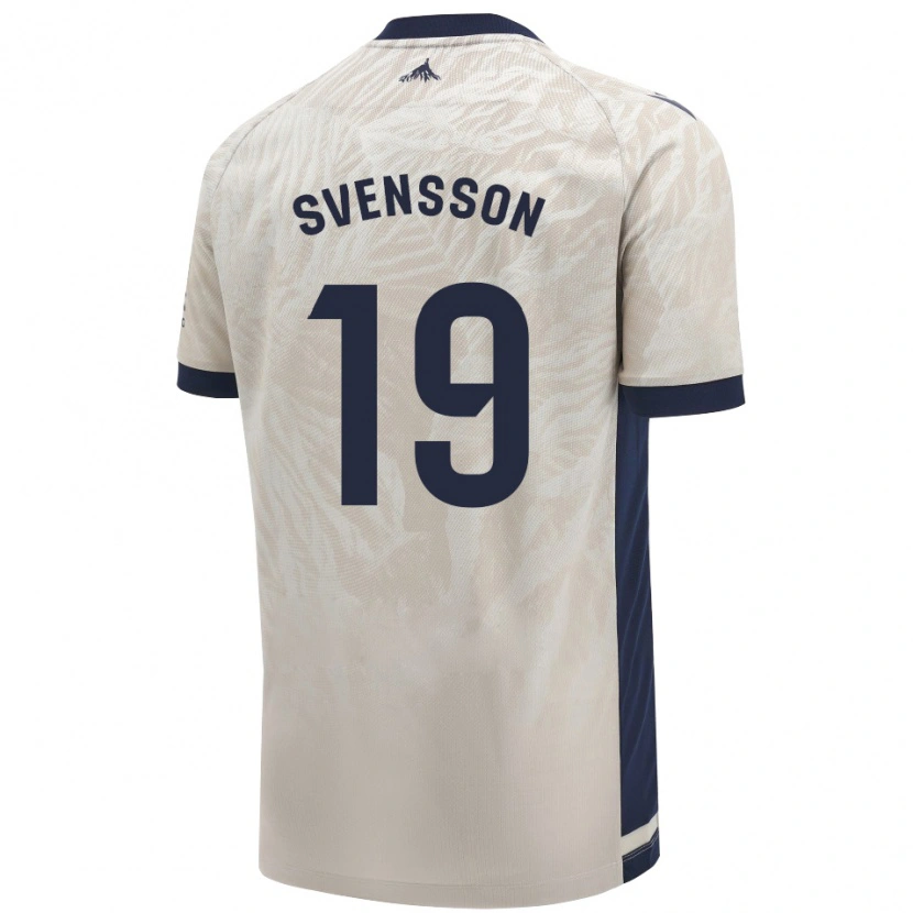 Danxen Mujer Camiseta Max Svensson #19 Gris Claro 2ª Equipación 2024/25 La Camisa México