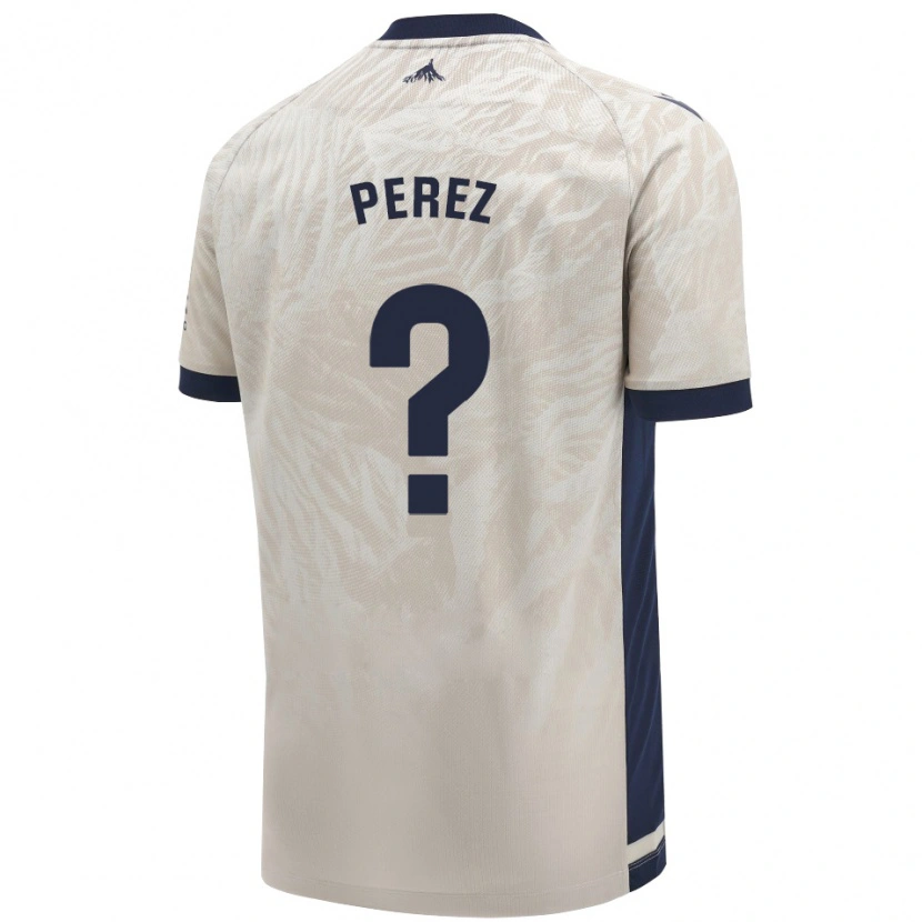 Danxen Mujer Camiseta Bruno Pérez #0 Gris Claro 2ª Equipación 2024/25 La Camisa México