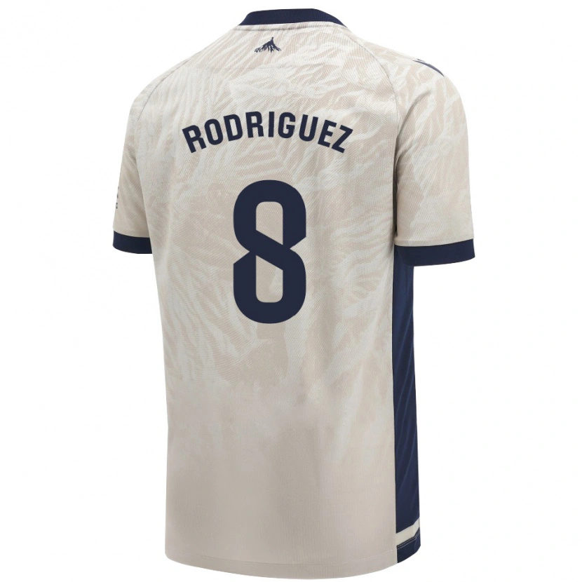 Danxen Mujer Camiseta Vanessa Rodríguez Iribarren #8 Gris Claro 2ª Equipación 2024/25 La Camisa México