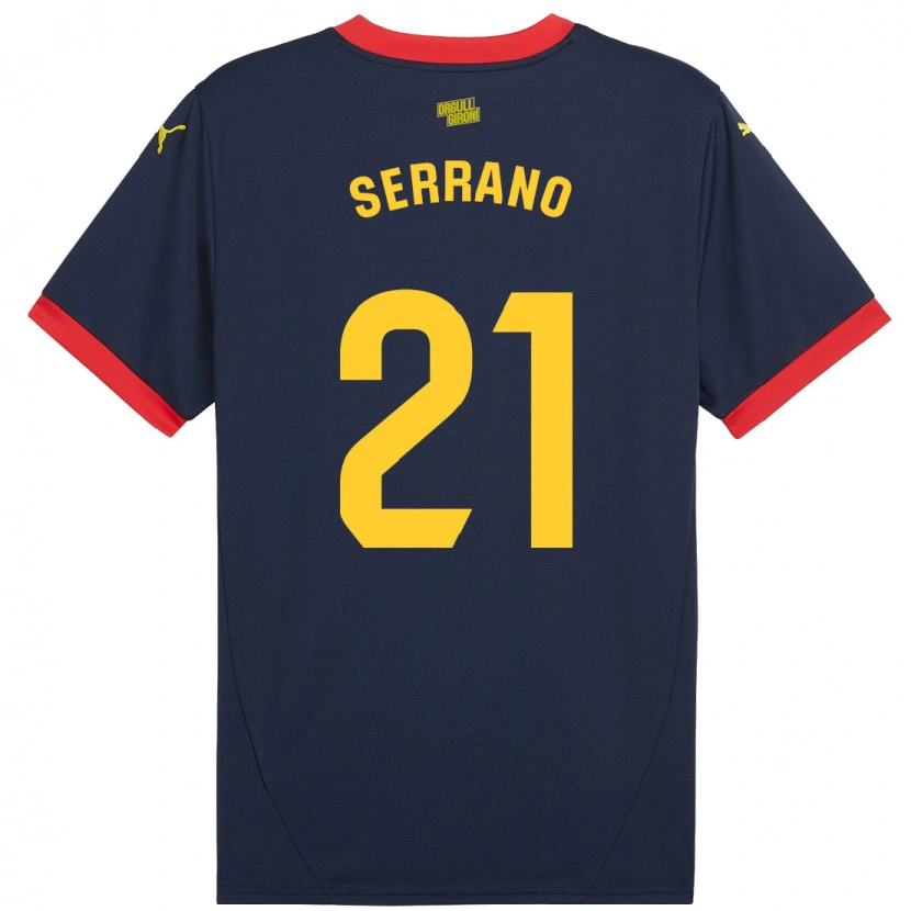 Danxen Mujer Camiseta Ot Serrano #21 Azul Marino Rojo 2ª Equipación 2024/25 La Camisa México