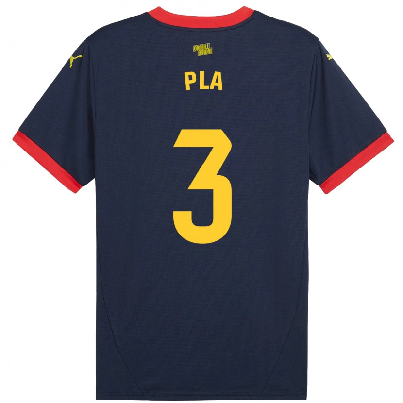 Danxen Mujer Camiseta Marta Pla #3 Azul Marino Rojo 2ª Equipación 2024/25 La Camisa México