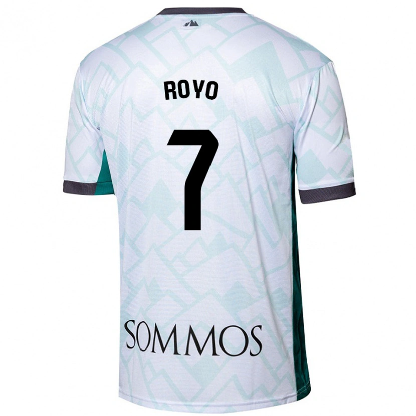 Danxen Mujer Camiseta Laura Royo #7 Blanco Verde 2ª Equipación 2024/25 La Camisa México