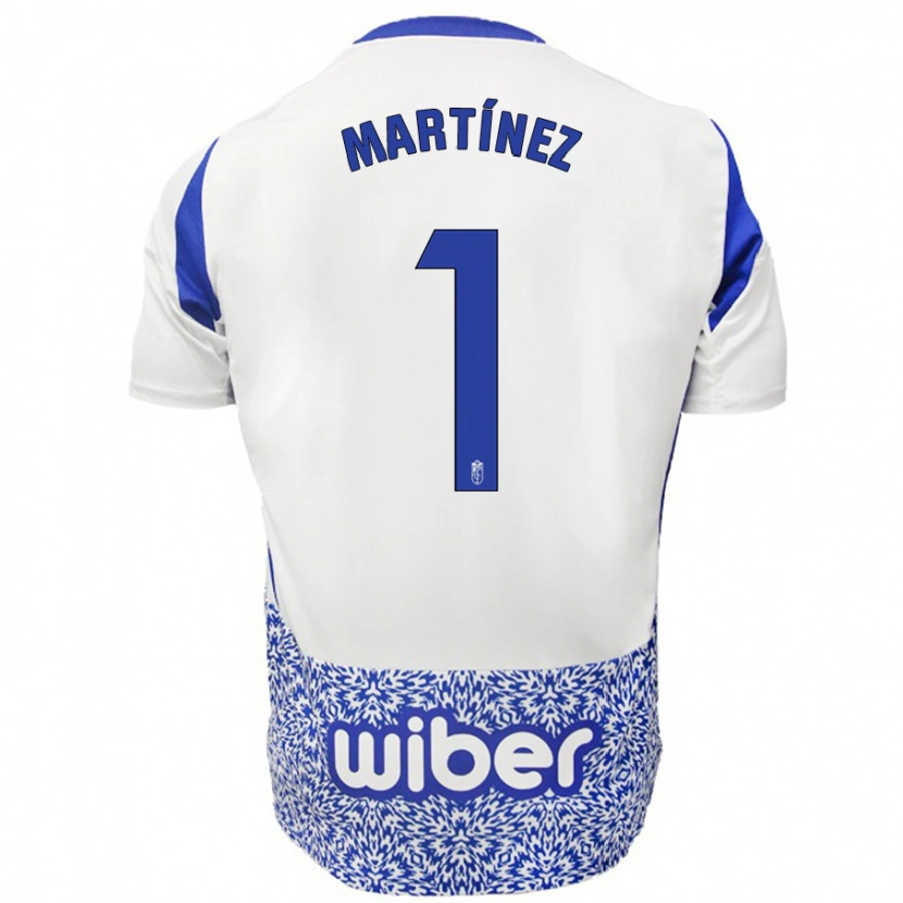 Danxen Mujer Camiseta Marc Martínez #1 Blanco Azul 2ª Equipación 2024/25 La Camisa México