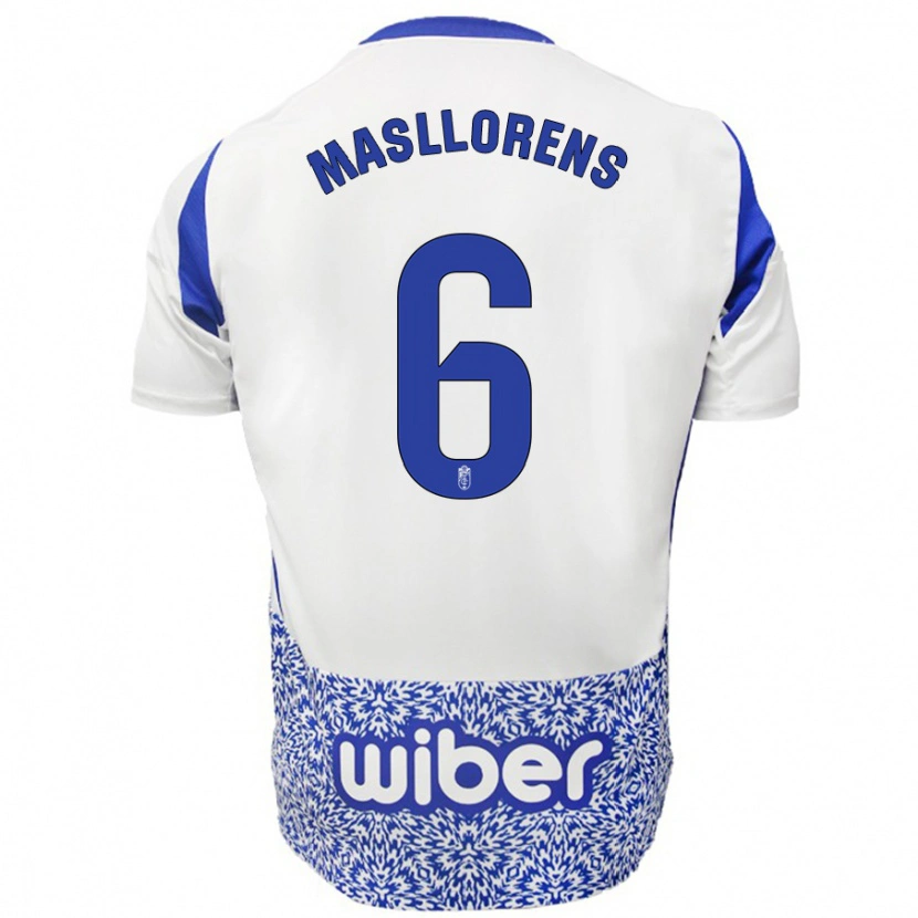 Danxen Mujer Camiseta José Masllorens #6 Blanco Azul 2ª Equipación 2024/25 La Camisa México